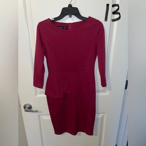 HOMEYEE - maroon dress size M (fits like small)